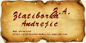 Zlatiborka Andrejić vizit kartica